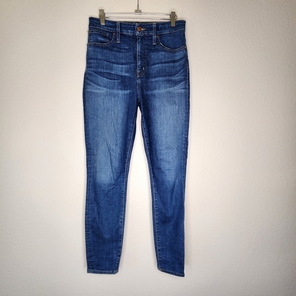 Madewell Moreaux Wash Curvy High-Rise Skinny Jeans 28 - Picture 3 of 9